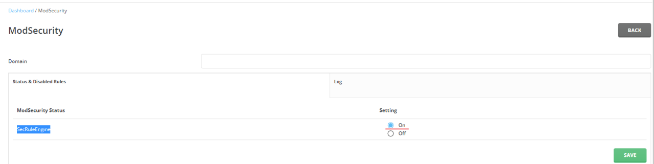 cPGuard WAF required settings and depencies | OPSSHIELD
